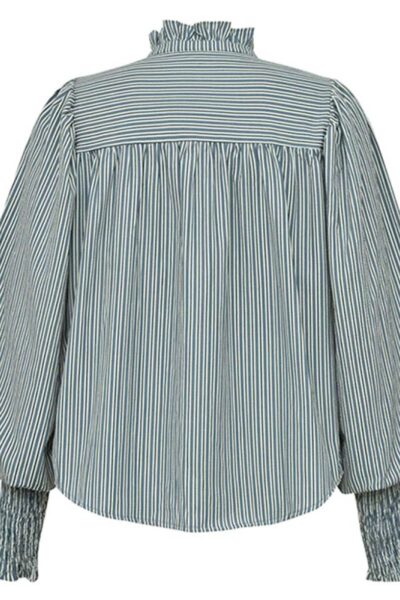 Mija my blouse black blue stripes Gossia