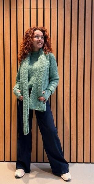 Waimea shawl sequini INTI Knitwear