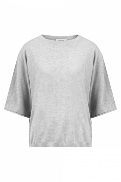 Merle t-shirt light grey Knit-ted