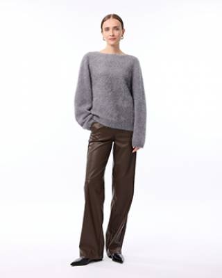 Amanda pullover mid grey Knit-ted