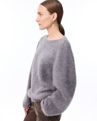 Amanda pullover mid grey Knit-ted