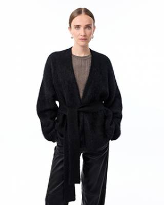 Demi cardigan black Knit-ted