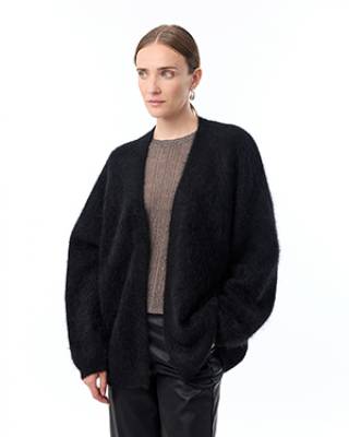 Demi cardigan black Knit-ted