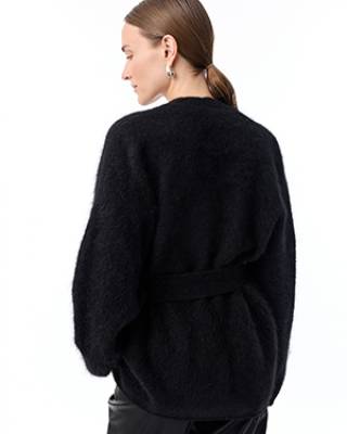 Demi cardigan black Knit-ted