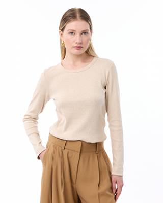 Kaley top sand Knit-ted