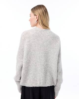 Becky cardigan light grey Knit-ted