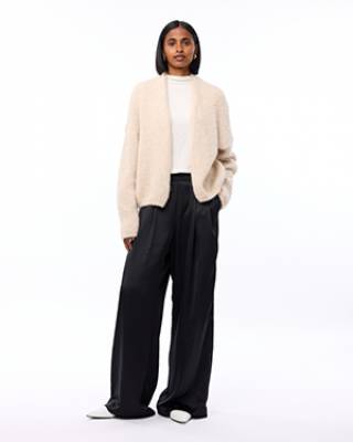 Becky cardigan oatmeal Knit-ted