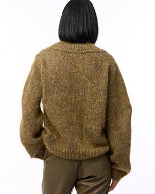 Charita pullover brown Knit-ted