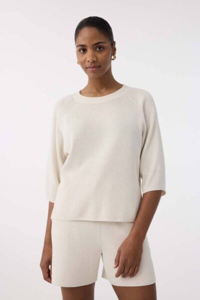 Halle pullover creme Knit-ted