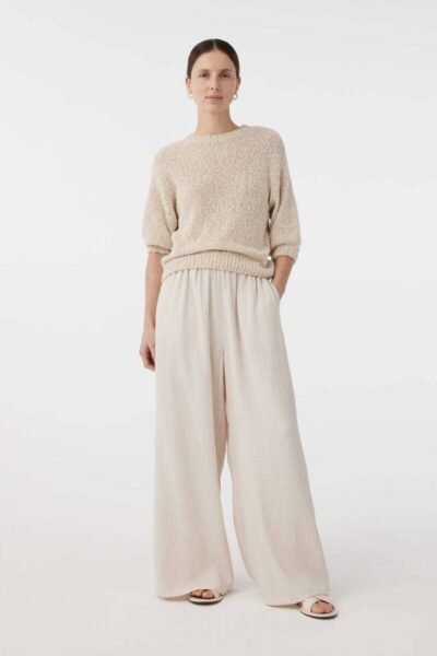 Jalou pants creme Knit-ted