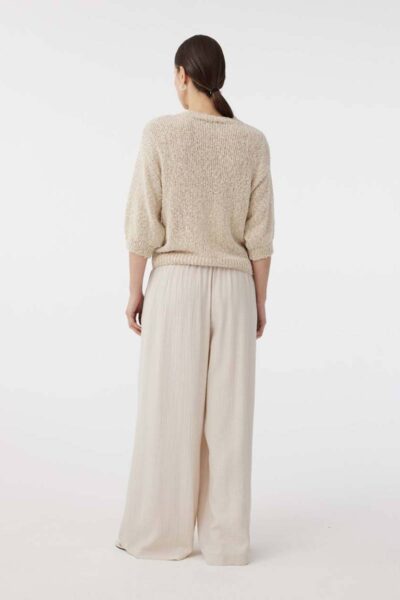 Jalou pants creme Knit-ted