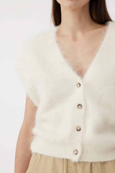 Constanze cardigan off white Knit-ted