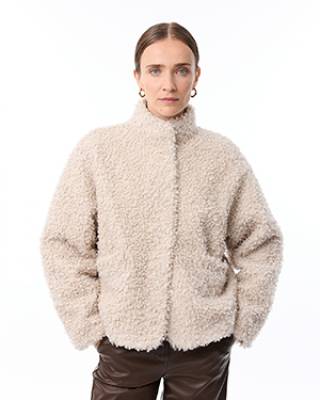 Louise jacket oatmeal Knit-ted