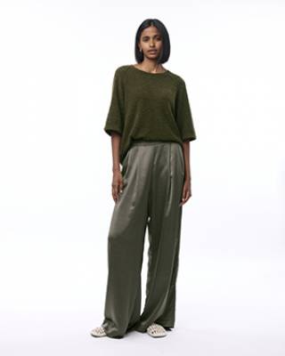 Deyne pants dark olive Knit-ted