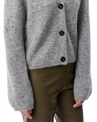 Ariel cardigan mid grey Knit-ted