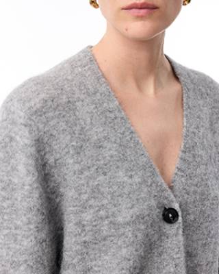 Ariel cardigan mid grey Knit-ted