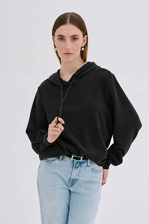 Elle hoodie blouse black My Essential Wardrobe