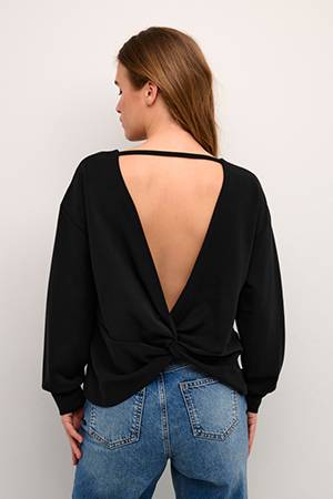 Elle knot blouse black My Essential Wardrobe