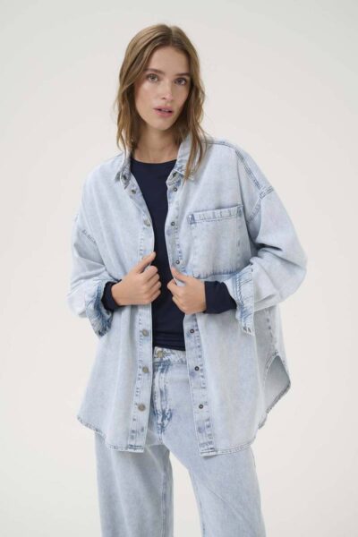 Malo 143 shirt Light blue wash MEW