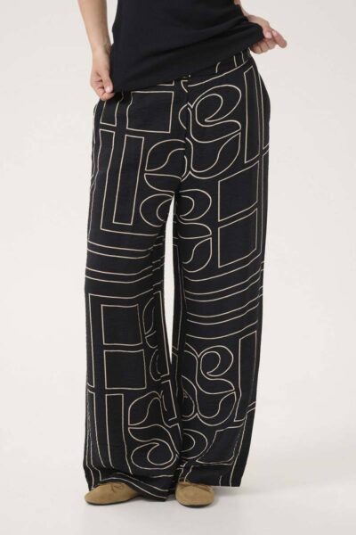 Kelly pant black aop My Essential Wardrobe