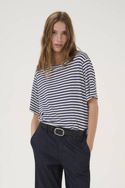 Lisa striped tee dark sapphire MEW