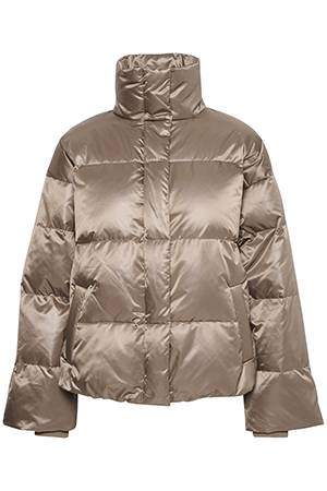 Glossy down jacket falcon brown MEW