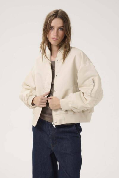 Helga bomber jacket oatmeal My Essential Wardrobe