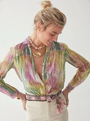 Bruna water lilies blouse giverny Maison Hotel