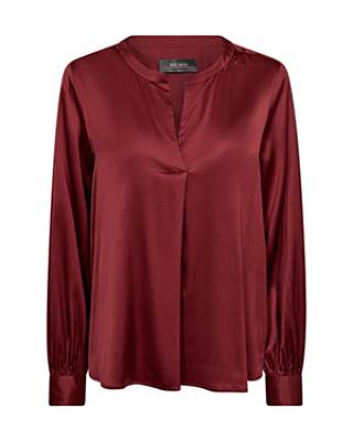 Enfa satin blouse garnet Mos Mosh