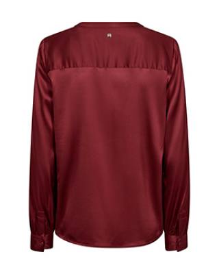 Enfa satin blouse garnet Mos Mosh