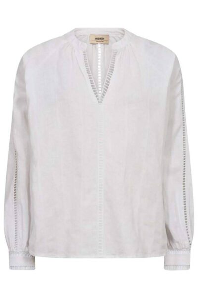 Zeina linen blouse white Mos Mosh