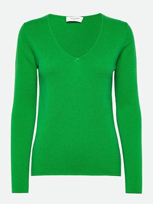 Laica v-neck bright green Rosemunde