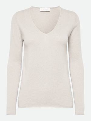 Laica v-neck ivory Rosemunde