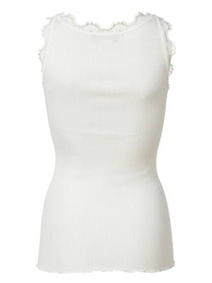 Silk top lace new white Rosemunde Copenhagen