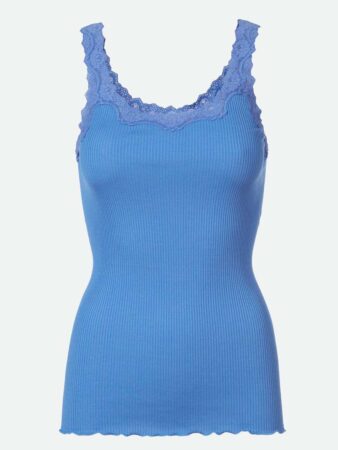 Babette sl deep back lace top blue heave Rosemunde