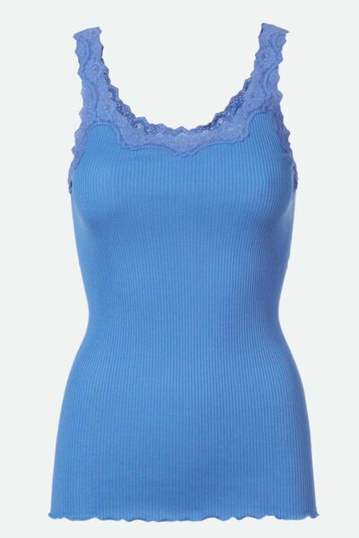 Babette sl deep back lace top blue heave Rosemunde