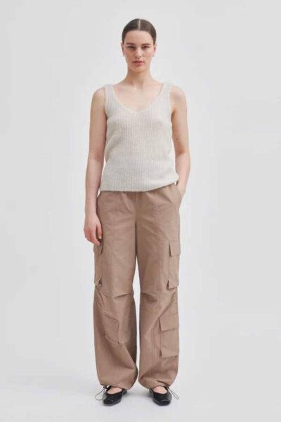 Ymma knit top summer sand Second Female