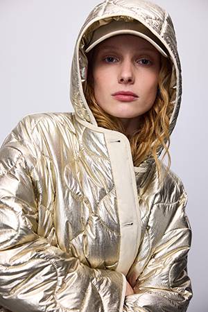 Jacket quilted metallic dune Summum