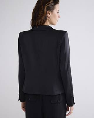 Blazer crepe viscose blend black Summum Woman