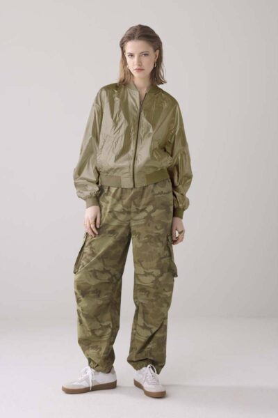 Bomber metallic rain combat green Summum