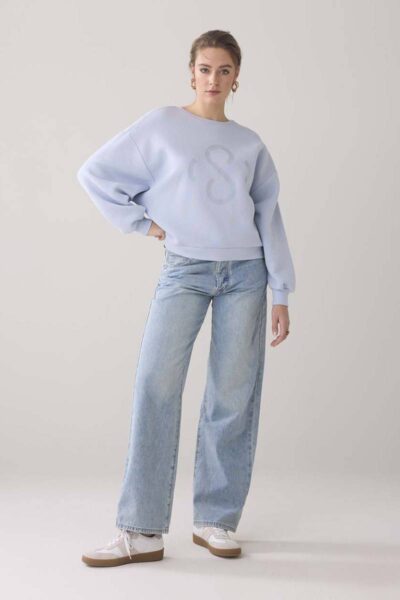 Sweatshirt vintage sweat powder blue Summum