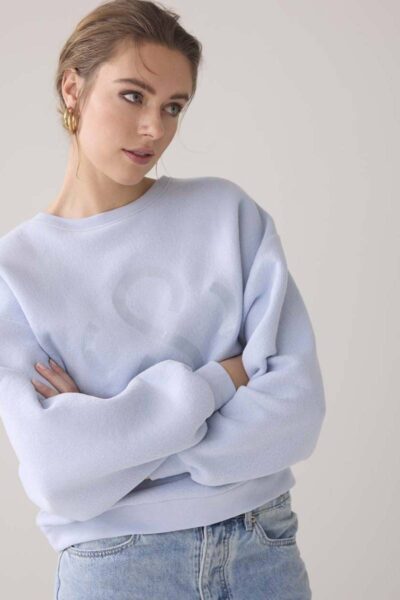 Sweatshirt vintage sweat powder blue Summum