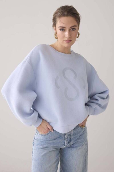 Sweatshirt vintage sweat powder blue Summum