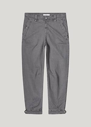 Tapered fit pants rough twill cloud Summum