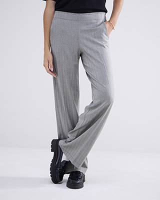 Trousers herringbone black Summum