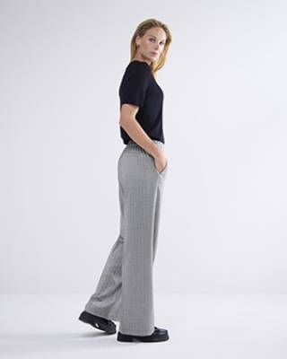 Trousers herringbone black Summum