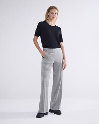 Trousers herringbone black Summum