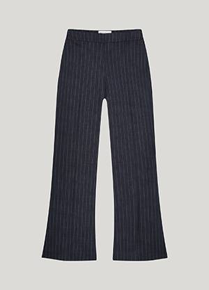 Trousers boot cut punto vintage stripe blue Summum