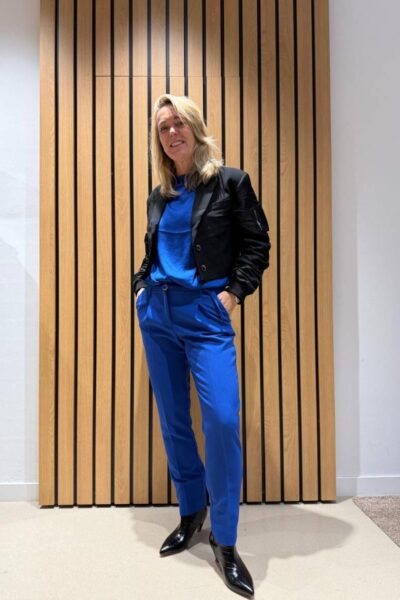 Trousers foam uni royal blue Summum