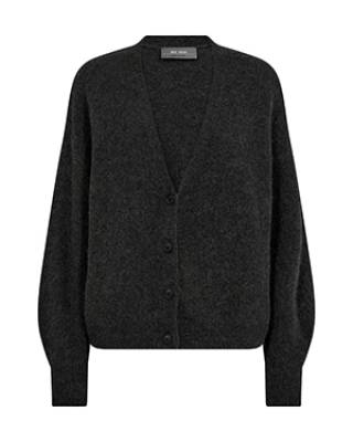 Thora v-neck knit cardigan phantom Mos Mosh